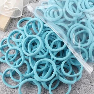 ✅5/$15 🆕 20 Pc Ponytail Holders No Cease Nylon Soft Seamless Hair Bands, Blue